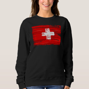 Camiseta Suiça do sinalizador de suiça
