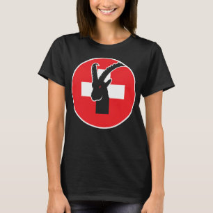 Camiseta Suiça Ibex Swiss National Animal Flag