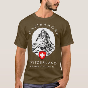 Camiseta Suiça Matterhorn Xo4U Original