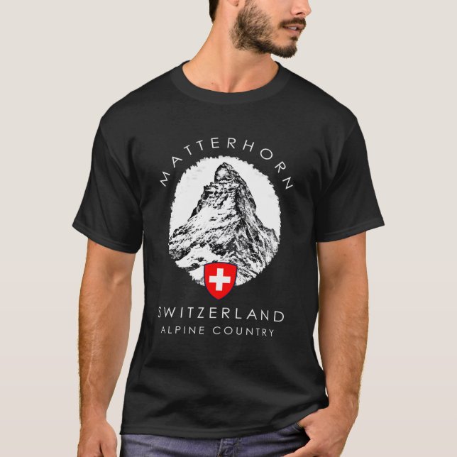 Camiseta Suiça Matterhorn Xo4U Original (Frente)