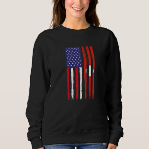 Camiseta Suíça Roots Half American Flag Patriótico suíço