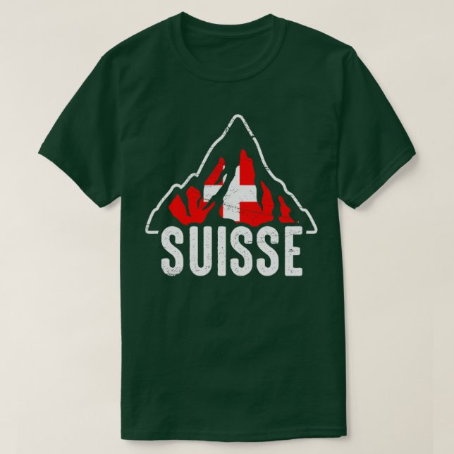 Camiseta Suiça Suisse Matterhorn (Frente do Design)
