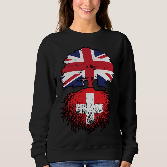 Camiseta Suiça Swiss British UK Reino Unido (Frente)