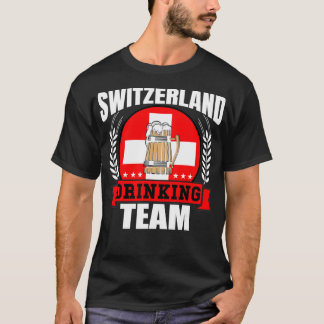 Camiseta Suiça Team Funny Swiss Flag Beer