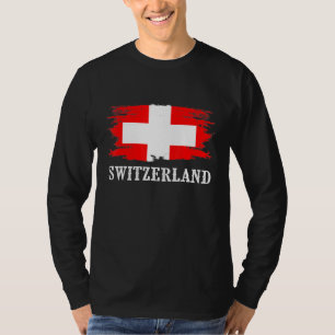 Camiseta Suiça Vintage Sinalizador I Adoro Suiça
