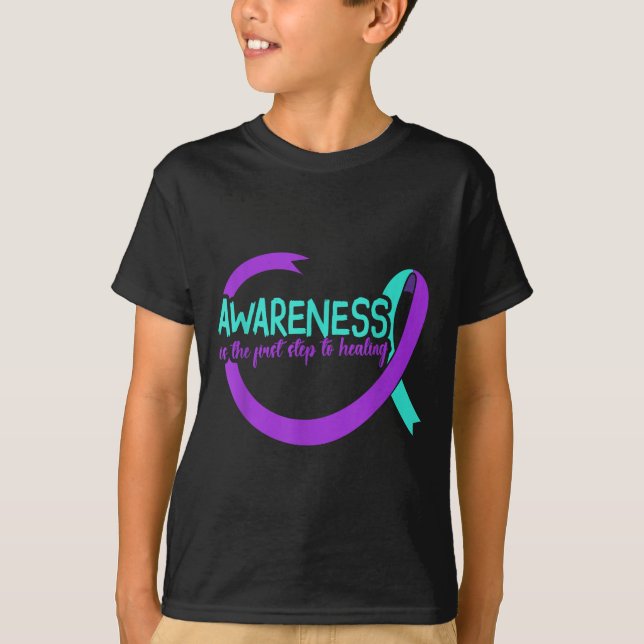 Camiseta Suicide Awareness Suicide Prevention Suprt Survivo (Frente)