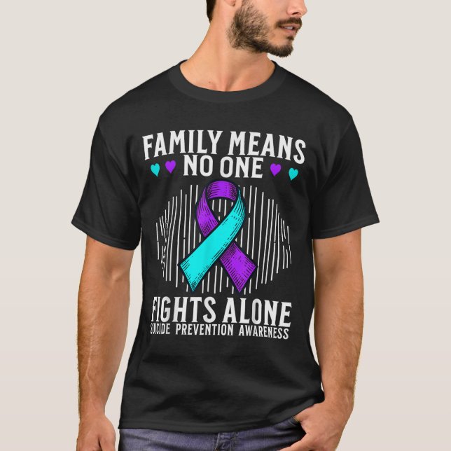 Camiseta Suicide Awareness Suprt Suicide Prevention Awarene (Frente)