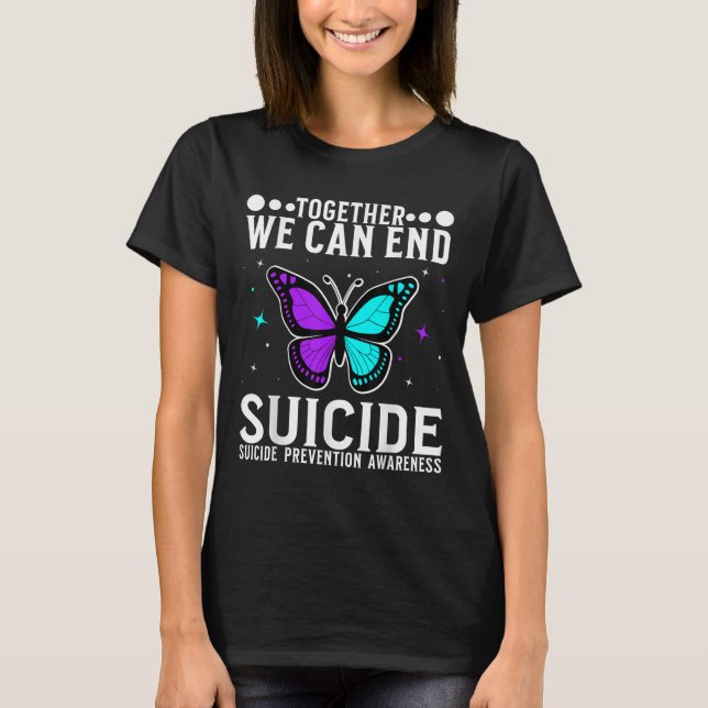 Camiseta Suicide Awareness Suprt Suicide Prevention Awarene (Frente)