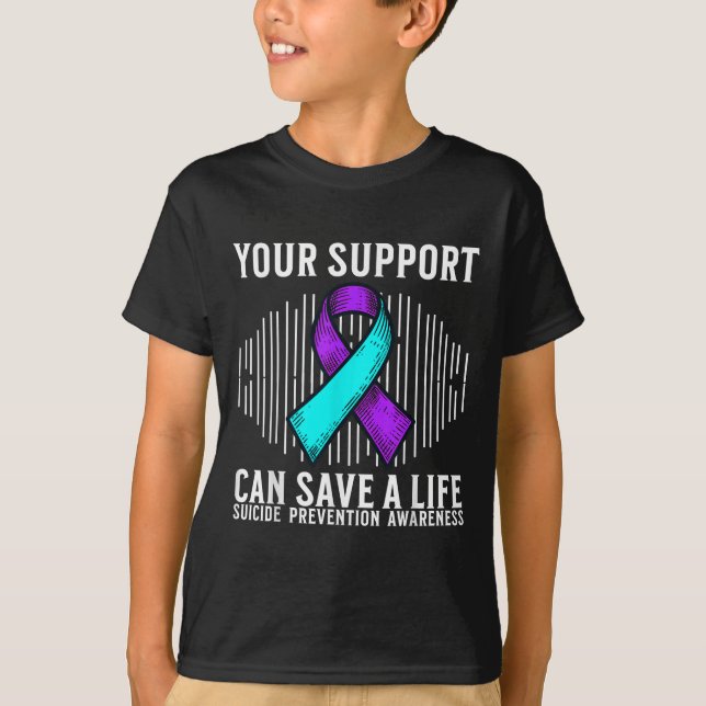 Camiseta Suicide Awareness Warrior Suicide Prevention Aware (Frente)