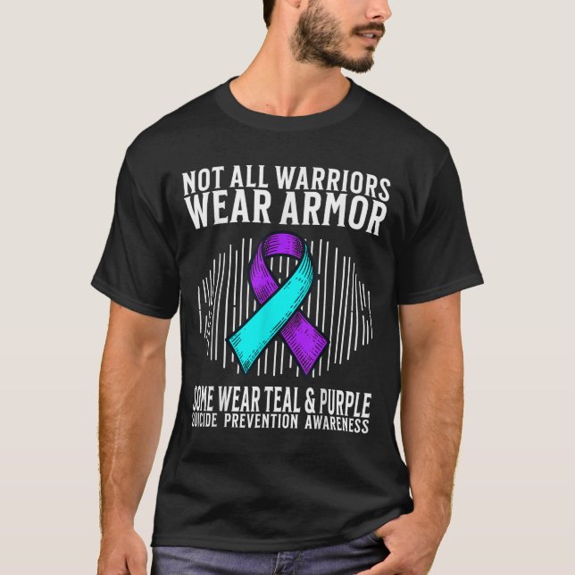 Camiseta Suicide Awareness Warrior Suicide Prevention Aware (Frente)