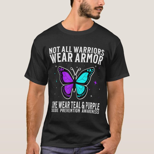 Camiseta Suicide Awareness Warrior Suicide Prevention Aware (Frente)