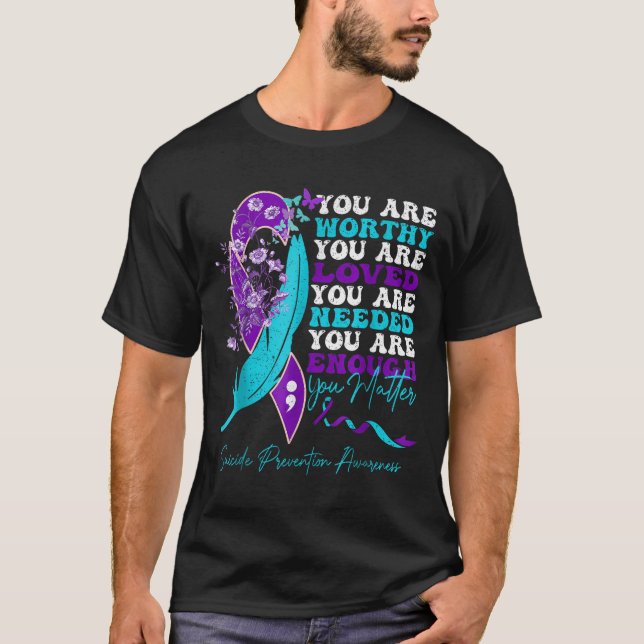 Camiseta Suicide-prevention Awareness-sitive-motivational-s (Frente)