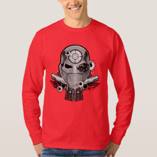 Camiseta Suicide Squad Deadshot Mask & Guns Tattoo Art