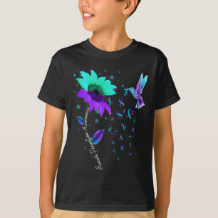 Camiseta Suicídio De Girassol Tear E Roxo Anterior