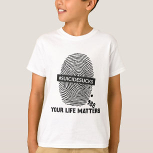 Camiseta Suicídio Prevenção de seus problemas de vida Suicí
