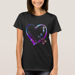 Camiseta Suicídio Sensibilização Fita Saúde Mental Positiva