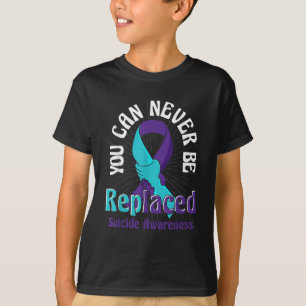 Camiseta Suicídio Sensibilização Teal Rupa Penteada Suicídi