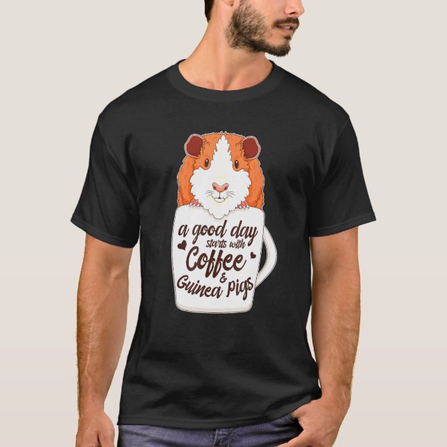 Camiseta Suíno Abissiniano No Café Mug No Peru (Frente)