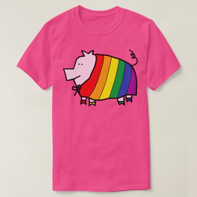 Camiseta Suíno-cúmulo do Orgulho Cabo (Frente do Design)
