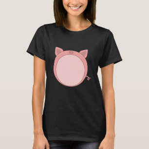 Camiseta Suíno Leitão Piglet Pink Funny Spherd