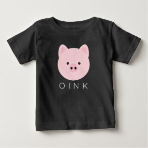 Camiseta Suíno rosa doce