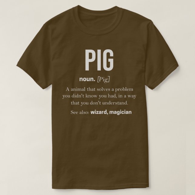 Camiseta Suíno Rosa Suíno Mulheres Pigão Porco Boar Swine H (Frente do Design)