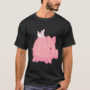 Camiseta Suíno Voador Utiliza Asas Para Voar