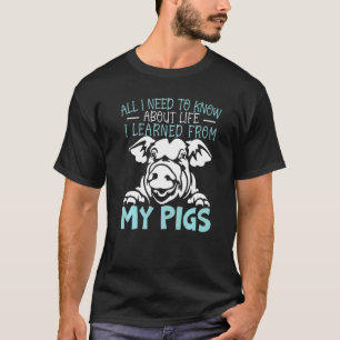 Camiseta Suíno Whisperer Animal Farming Meat Pig Suíno