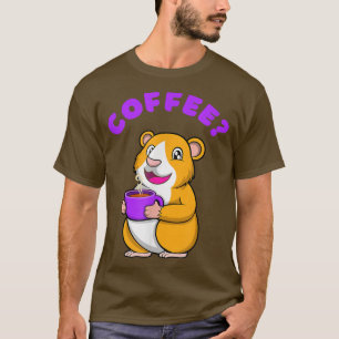 Camiseta Suínos Cansados Segunda-feira Café Escritório