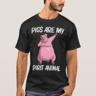Camiseta Suínos Cuecas Para Homens Comidas Animais 2