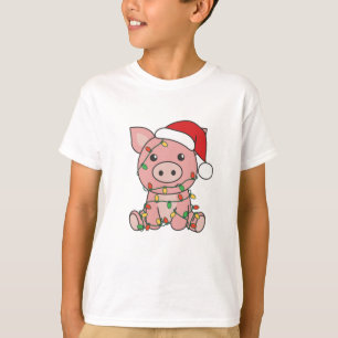Camiseta Suínos de Natal para Porcos