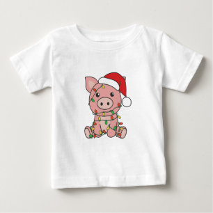 Camiseta Suínos de Natal para Porcos