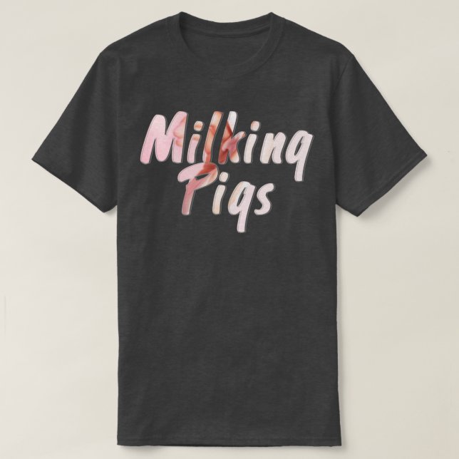 Camiseta Suínos de ordenha (Frente do Design)