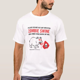 Camiseta Suínos do zombi