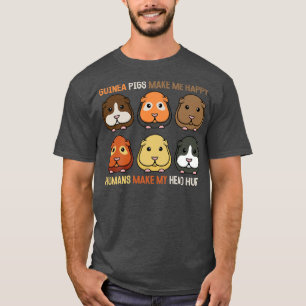 Camiseta Suínos Engraçados Me Fazem Feliz Homens Premium