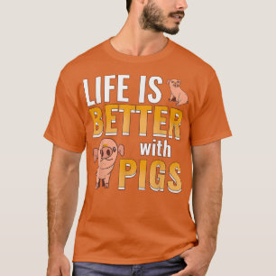 Camiseta Suínos Fazendas De Porco Criadores De Porcos Porco