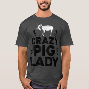 Camiseta Suínos Loucos, Tee, Porcos Engraçados, Fazenda, Fa