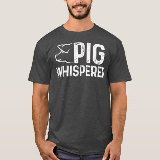 Camiseta Suínos Sussurros Vintage Adoro Porcos Engraçados