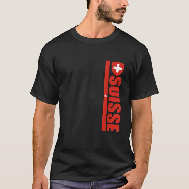 Camiseta Suisse Football Tee Swiss Cross Souvenir Flag Of S (Frente)