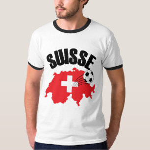Camiseta Suisse Suiça Map Swiss Soccer