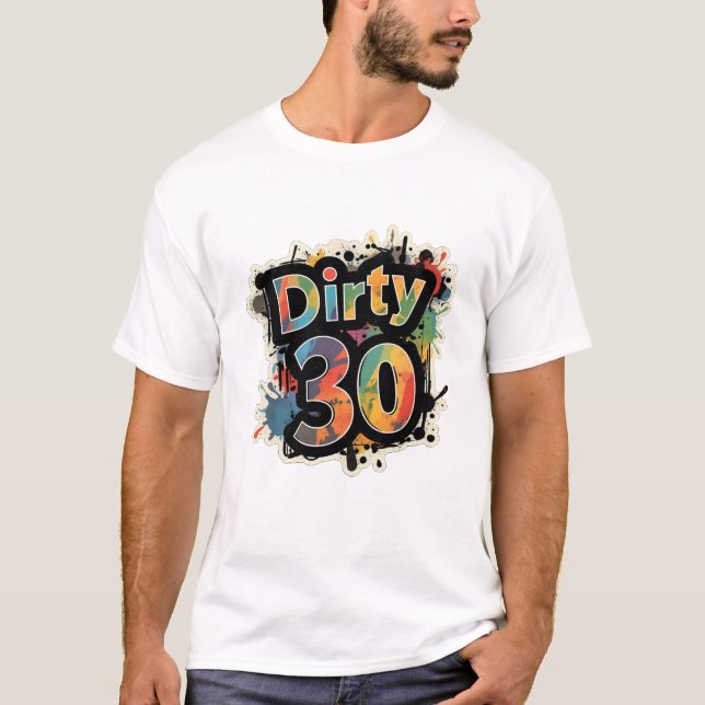 Camiseta Suja 30 Colorida Splatter Tee (Frente)