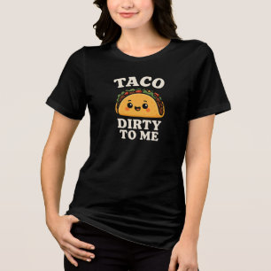 Camiseta suja de Tacο   Design Humοrísticο de Comi