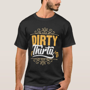 Camiseta Suja Trinta e 1990 para o aniversário de 30 anos