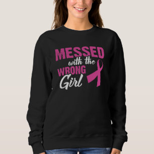 Camiseta Sujado com o cancro da mama errado da menina