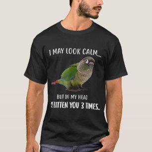 Camiseta Sujeira de Cheek Verde Eu Posso Parecer Calma Conu