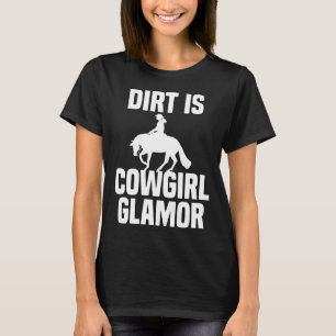Camiseta Sujeira É Glamour Cowgirl Cavaleiros Ocidentais 3
