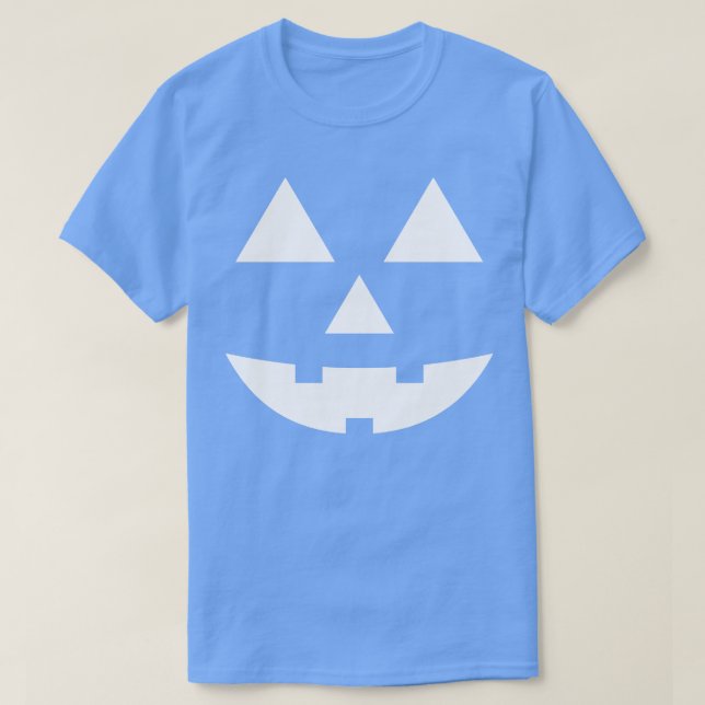 Camiseta Sujidade do rosto da abóbora 3 (Frente do Design)