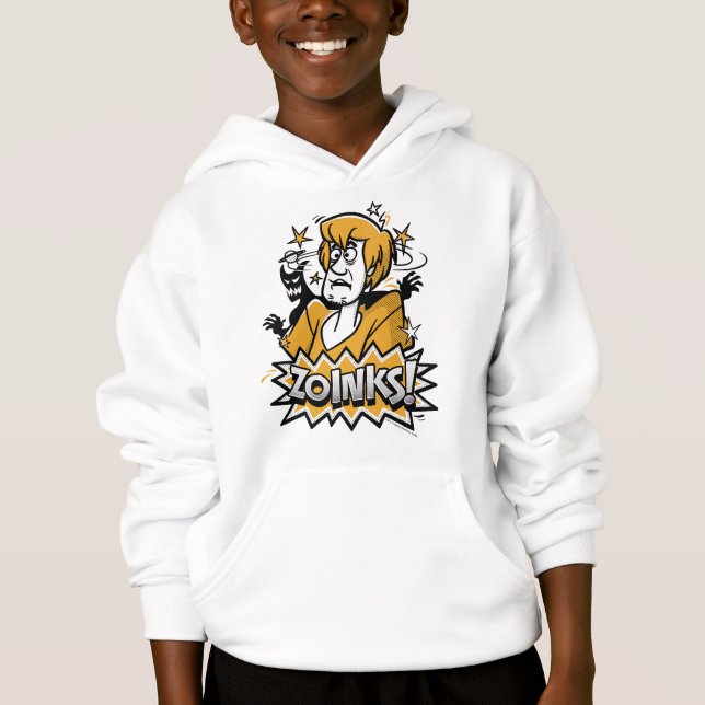 Camiseta Sujo "Zoinks"! Gráfico de Meio-Tom (Frente)