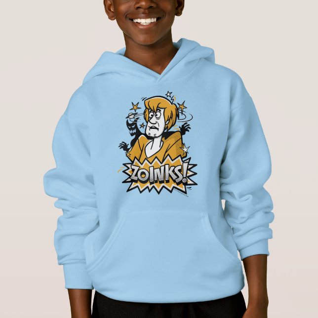 Camiseta Sujo "Zoinks"! Gráfico de Meio-Tom (Frente)