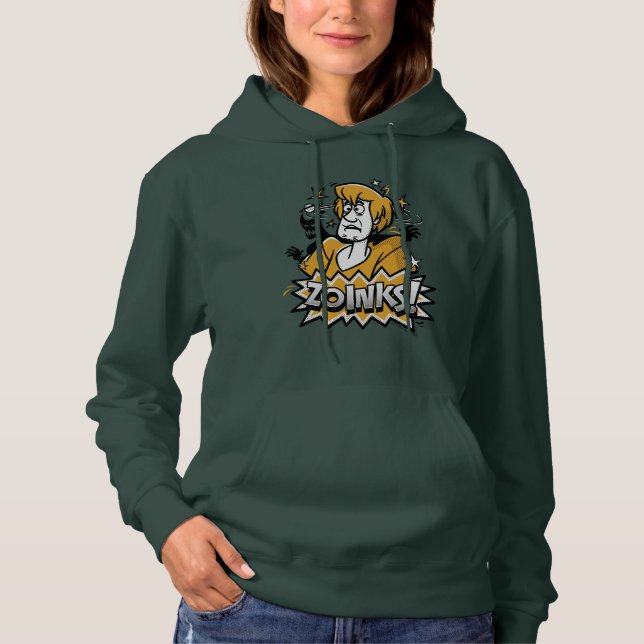 Camiseta Sujo "Zoinks"! Gráfico de Meio-Tom (Frente)